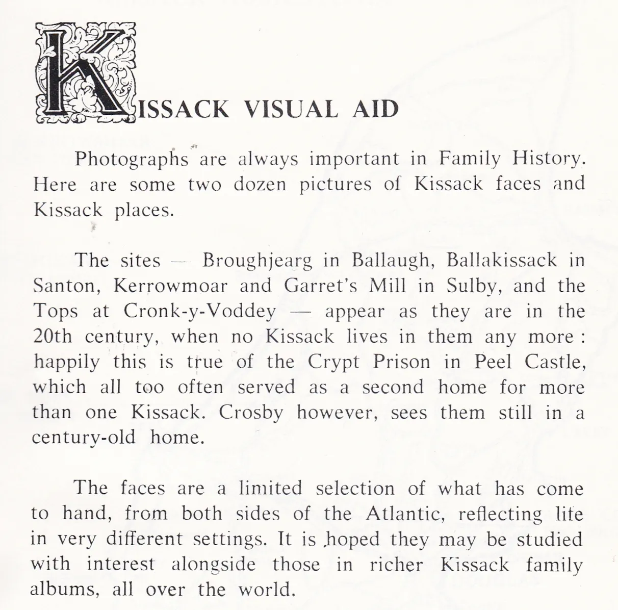 kissack-visual-aid
